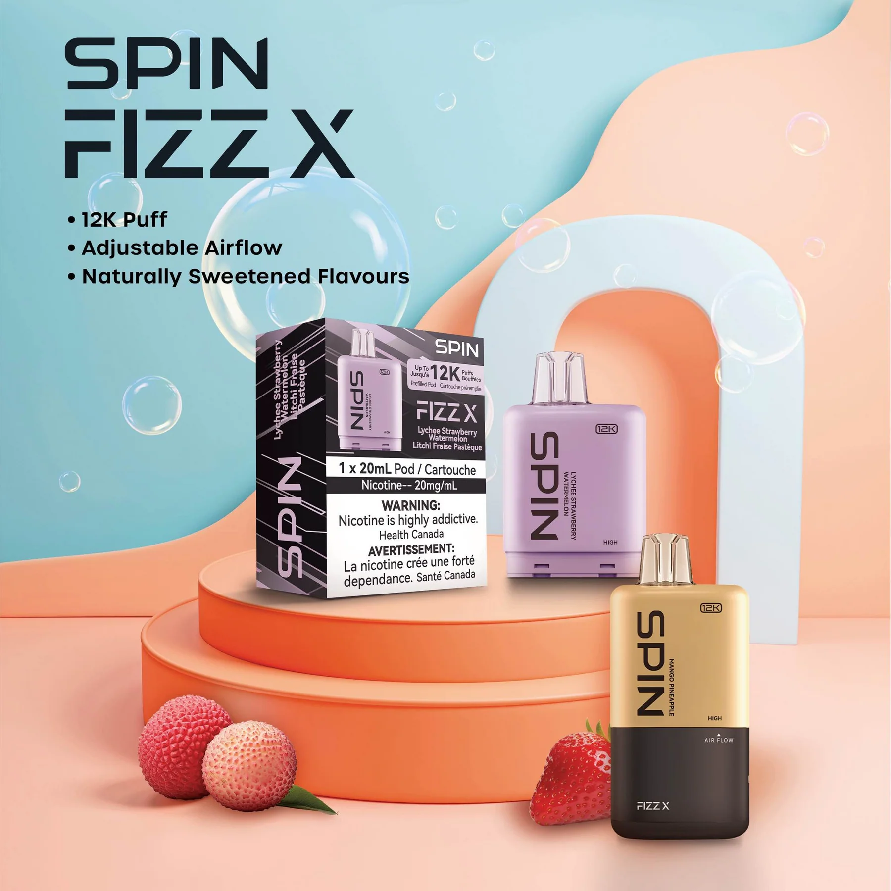 Spin Fizz X 12000 Pod