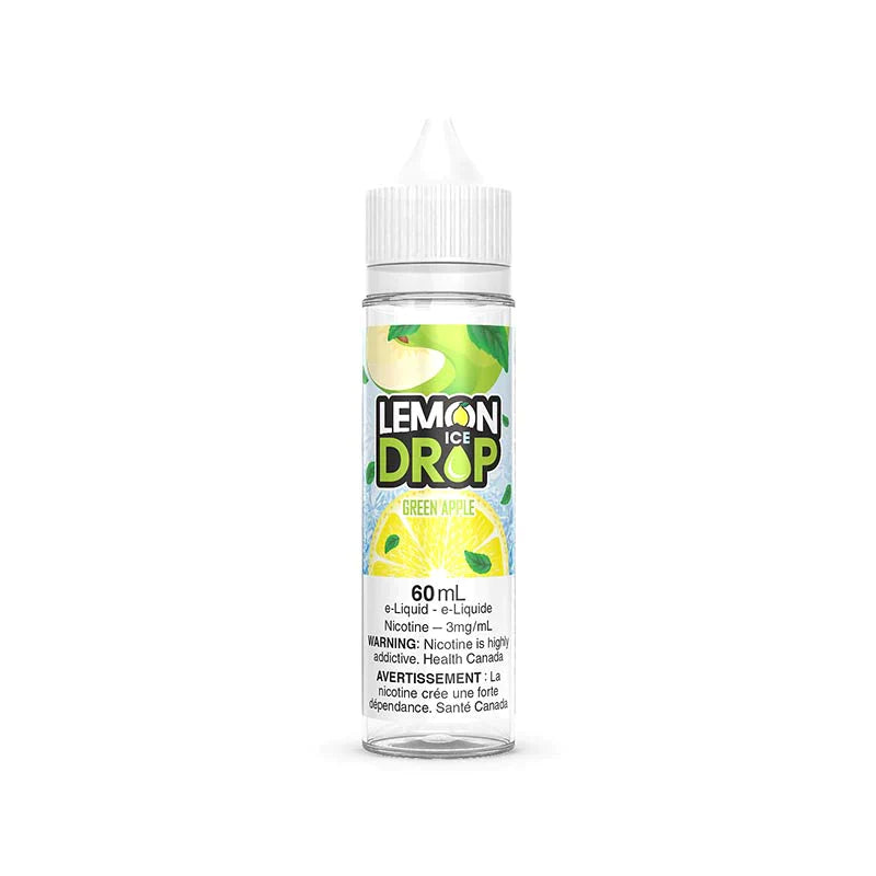 Lemon Drop Ice Freebase eJuice 60ml Green Apple Pick Vapes
