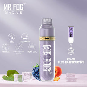 MR FOG MAX AIR 3000 - Peach Blue Raspberry Ice - Pick Vapes
