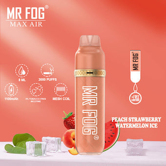 MR FOG MAX AIR 3000 - Peach Strawberry Watermelon Ice - Pick Vapes