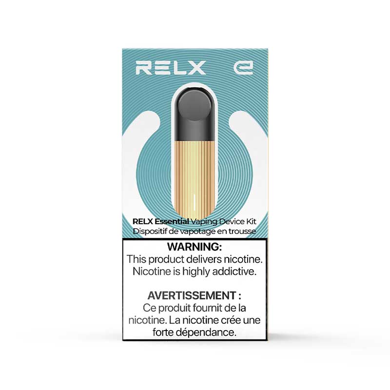 Relx Essential Device Kit Gold Spark Pick Vapes