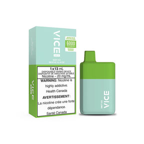 VICE BOX 6000 Rechargable Disposable Vape - Mint Ice - Pick Vapes