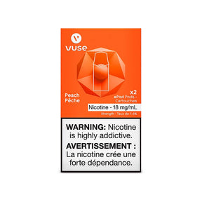 Vuse ePod Prefilled Replacement Pods - Peach - Pick Vapes