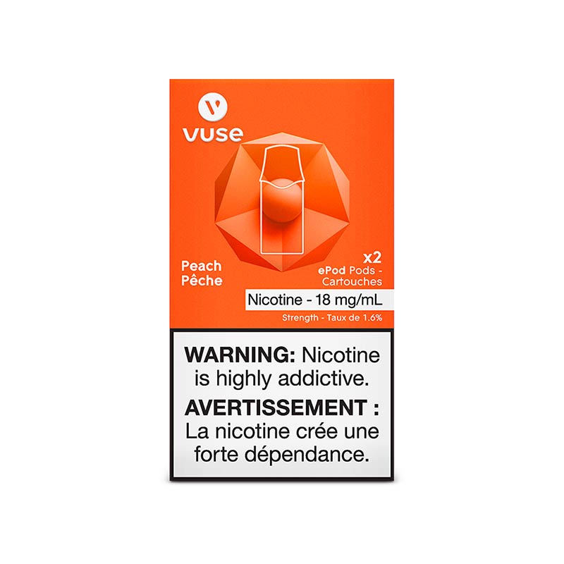 Vuse ePod Prefilled Replacement Pods - Peach - Pick Vapes