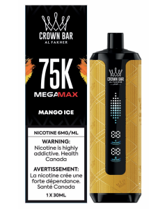 Al Fakher Crown Bar Mega Max 75K [ ON ]