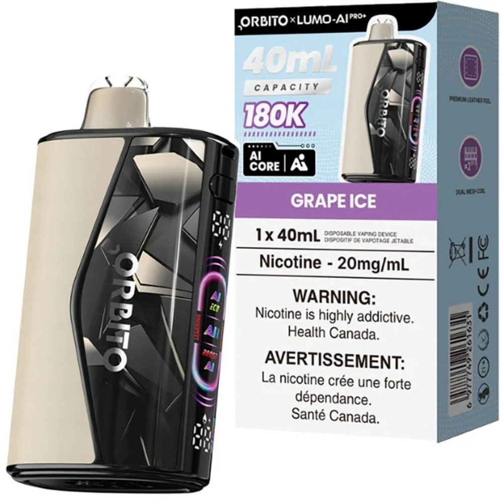 Orbito Lumo AI Pro+ 180K Disposable Vape – 40mL ( ON )