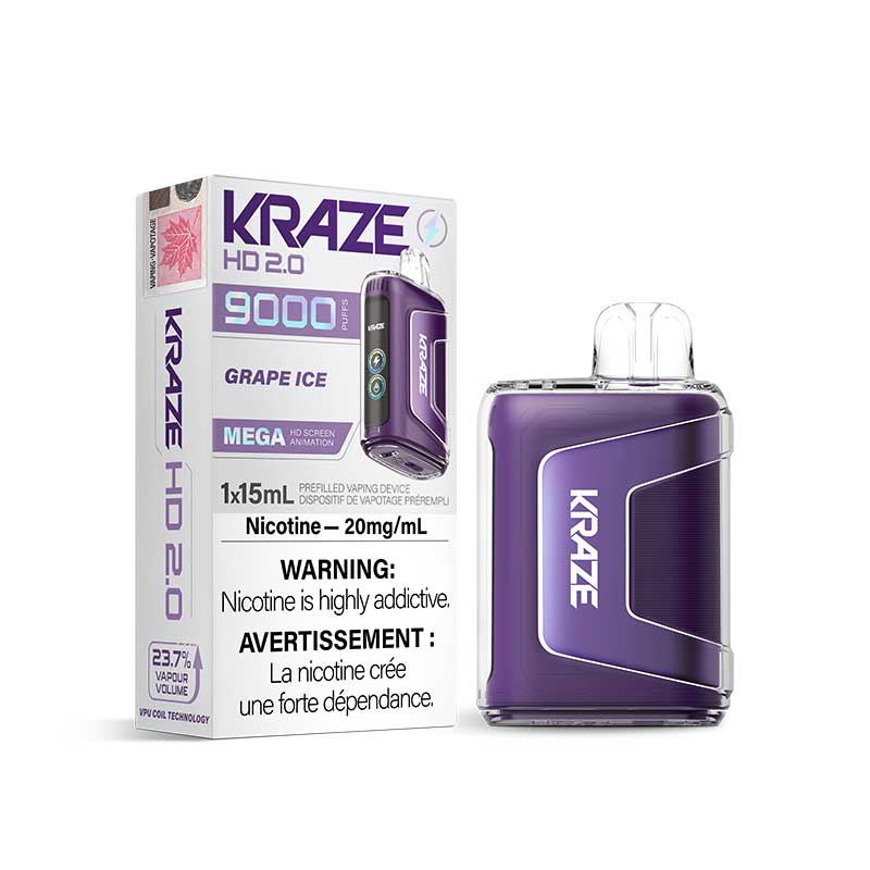 Kraze HD 2.0 9000 Disposable Vape [FED] (Non-Ontario)