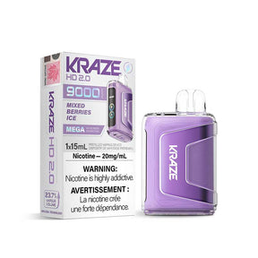 Kraze HD 2.0 9000 Disposable Vape [FED] (Non-Ontario)