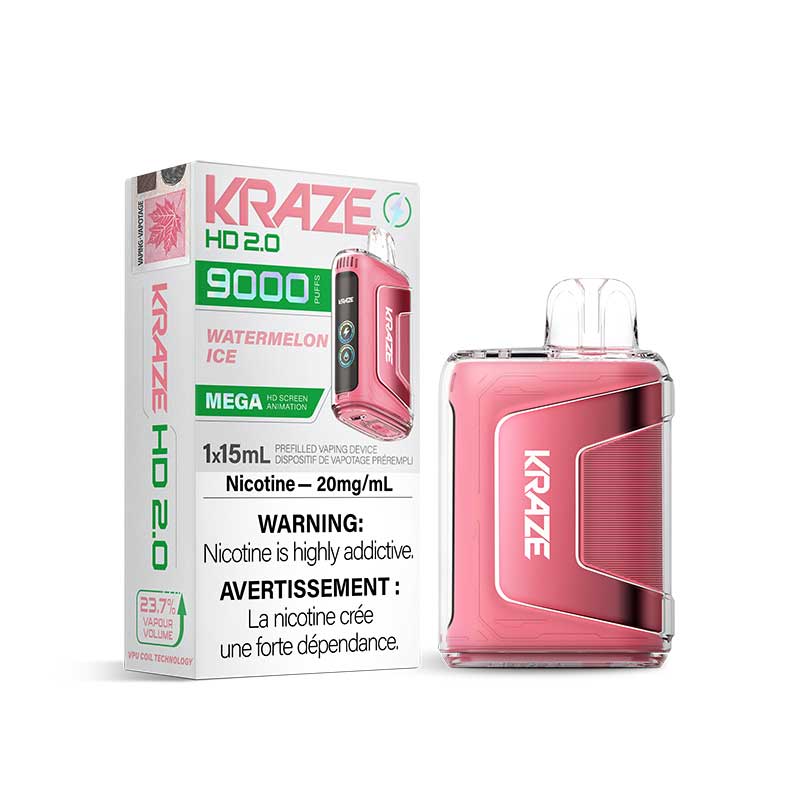 Kraze HD 2.0 9000 Disposable Vape [FED] (Non-Ontario)