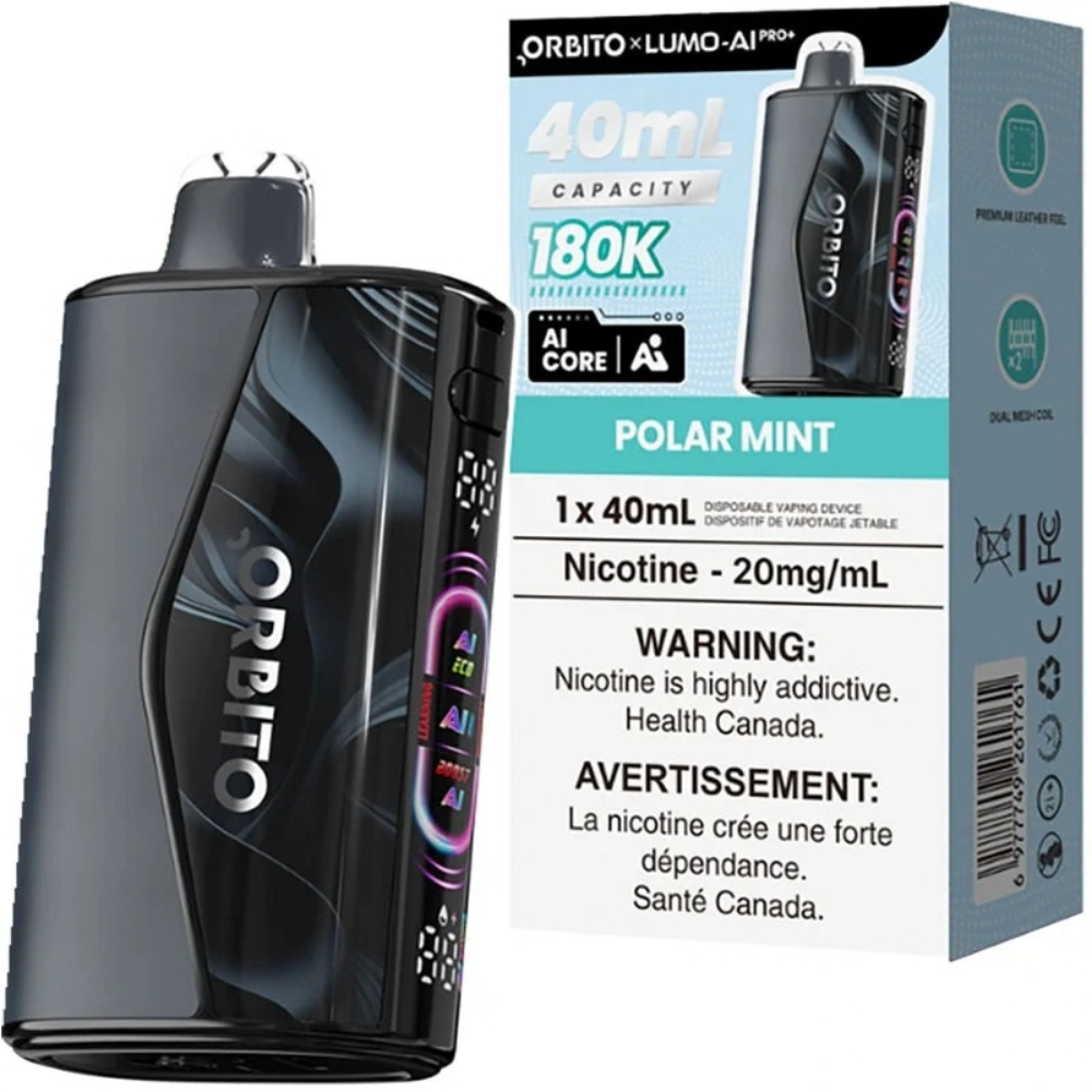 Orbito Lumo AI Pro+ 180K Disposable Vape – 40mL ( ON )