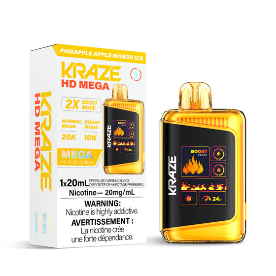 Kraze HD Mega Disposable Vape [ON]