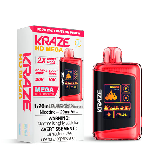 Kraze HD Mega Disposable Vape [ON]