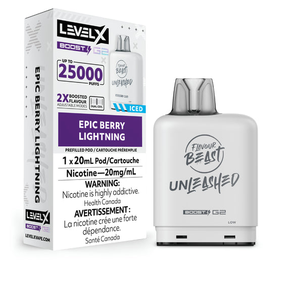 Level X Boost Flavour Beast Unleashed Pod (20ml) [FED] (Non-Ontario)