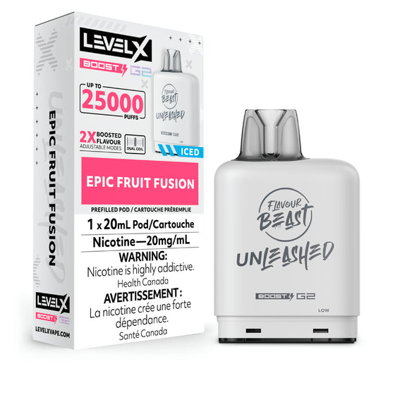 Level X Boost Flavour Beast Unleashed Pod (20ml) [FED] (Non-Ontario)