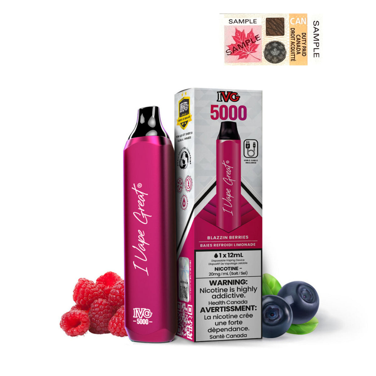 IVG 5000 Puffs Disposable Vape