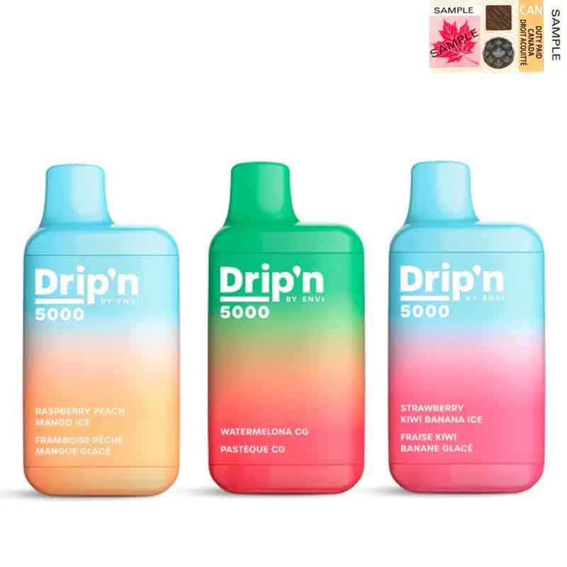 Drip'n by Envi 5000 Puffs Disposable [FED] (Non-Ontario)