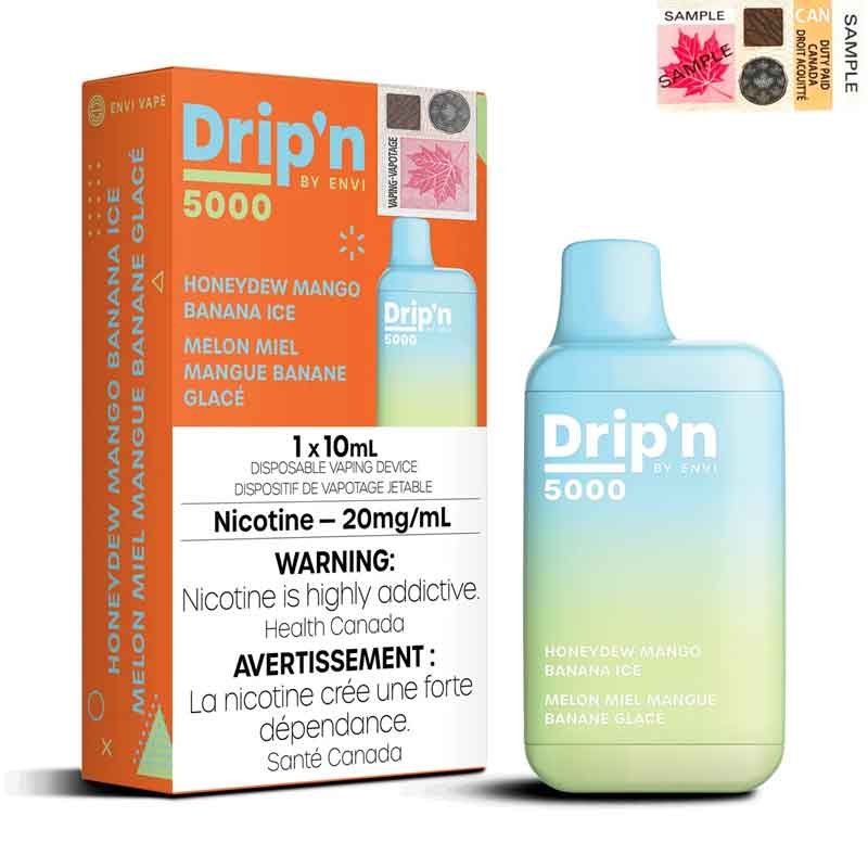 Drip'n by Envi 5000 Puffs Disposable [FED] (Non-Ontario)