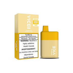 VICE BOX 6000 Rechargable Disposable Vape - Banana Ice - Pick Vapes
