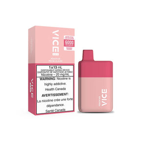 VICE BOX 6000 Rechargable Disposable Vape - Peach Ice - Pick Vapes