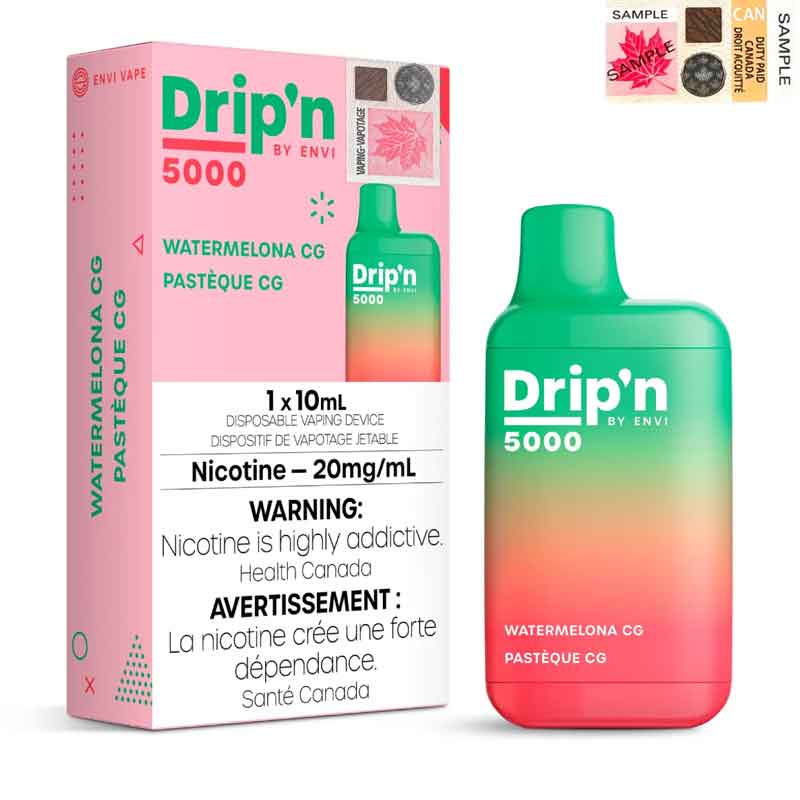 Drip'n by Envi 5000 Puffs Disposable [FED] (Non-Ontario)